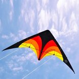 tweelijnsstuntkite Delta Stunt 130 cm rood/oranje