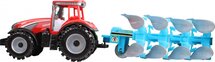 tractor Geoponic ploeg 44 cm rood/blauw