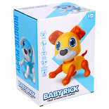 Robot Puppy Rick 20 cm + Licht en Geluid Geel/Oranje