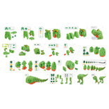 Toi-Toys Knutselpuzzel Dinosaurus 25,8 Cm Groen 104-delig