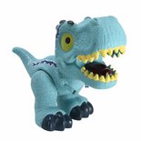 Dinobase Dino + Licht en Geluid Blauw