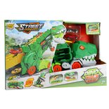 Transporter Dino + 2 Die-Cast Voertuigen Assorti