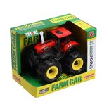 Tractor 15 cm + Licht en Geluid Rood/Zwart