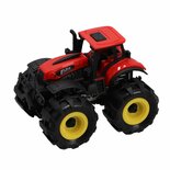 Tractor 15 cm + Licht en Geluid Rood/Zwart