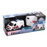 Kids Globe Traffic Volkswagen Transporter Politie + Aanhanger NL