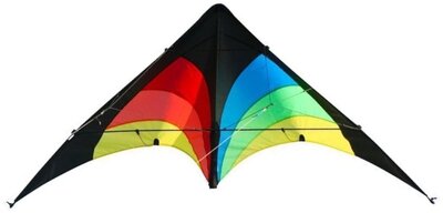 tweelijnsstuntkite Delta Stunt Rainbow 130 cm