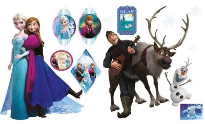 muurstickers Frozen familie