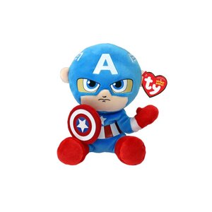 TY Beanie Babies Marvel Knuffel Captain America 15 cm