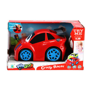 KiddyGo RC Crazy Racer Sport Auto 19 cm + Licht en Geluid Rood