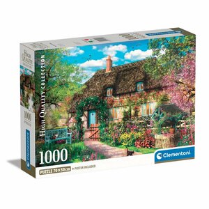 Clementoni High Quality Collection Puzzel + Poster Het Oude Huisje 1000 Stukjes