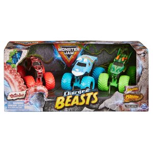 Monster Jam Charged Beasts 3-Pack 1:64