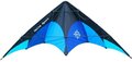 tweelijnsstuntkite Delta Sport 160 cm zwart/blauw