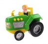 tractor met licht en geluid 15 cm groen/geel