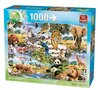 legpuzzel wilde dieren 1000 stukjes 68 x 49 cm