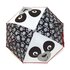 paraplu Panda 80 cm polyester zwart/wit_