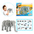 Toi-toys 3D Puzzel Olifant Junior 31,5 Cm Foam Grijs 75-delig_