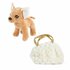 Pluchen Chihuahua Hond in Blingbling Handtas_