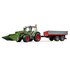 Bruder 02182 Fendt Vario 211 met Voorlader + Zijwandaanhanger_