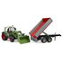 Bruder 02182 Fendt Vario 211 met Voorlader + Zijwandaanhanger_