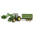 Bruder John Deere 7R 350 met Voorlader en Aanhanger_